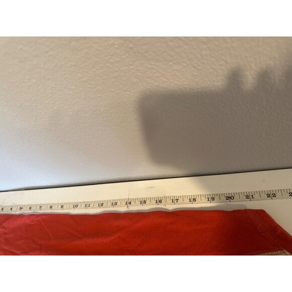 The North Face Womens TShirt Sz L Orange/Beige Logo SpellOut Retro 3/4-Slv Comfy - Picture 6 of 8